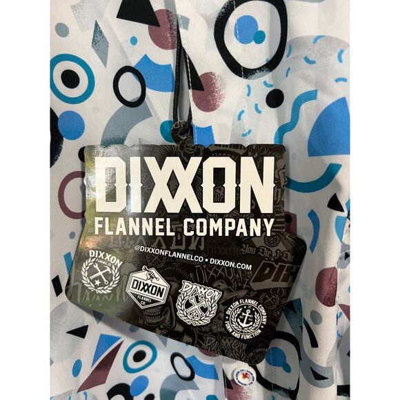 Dixxon Flannel Co The New Wave Button-Up Shirt Colorful Abstract Design Size 5 - Picture 3 of 10
